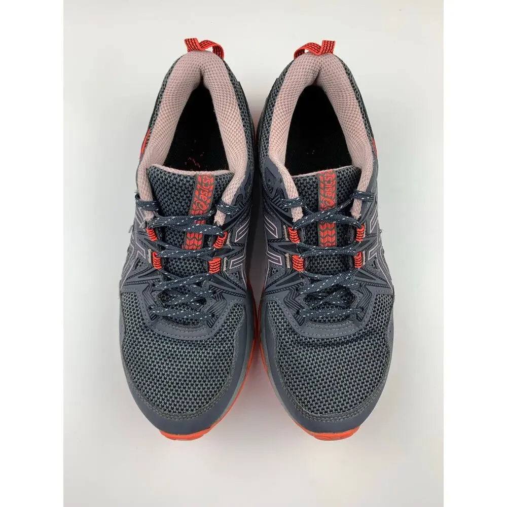 Asics Gel-Venture 8 Trail Running Shoes Grey Ginger Peach Sneakers Women's 8